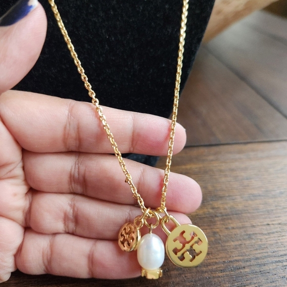 Tory Burch Gold Charm Necklace - Picture 2 of 7